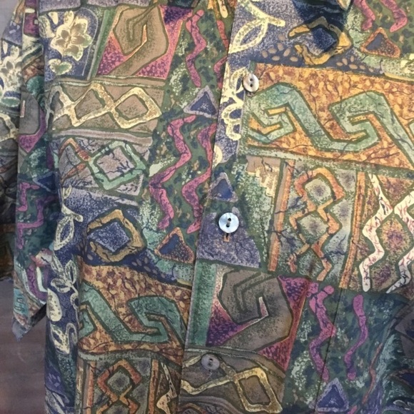 Tori Richards Button Down Shirt, Multi Color - Picture 3 of 6